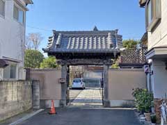 法問寺山門と本堂