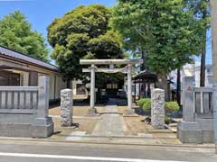 袋在家雷神社鳥居