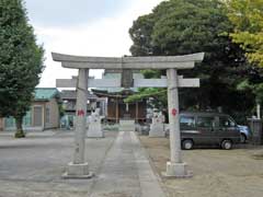 谷在家赤城神社鳥居