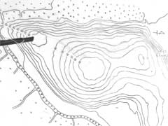 大覚寺山古墳標高図