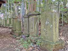 小室八幡神社境内社帝釈天と庚申塔