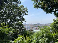 北方子之神社よりの遠景