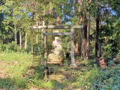 中根鳥見神社境内石祠