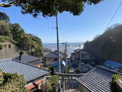 矢指戸飯繩神社より望む遠景