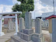 鎌ケ谷八幡神社境内青面金剛