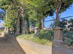 南増尾八幡神社境内社榛名神社、稲荷神社、浅間神社