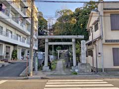 竹ケ花雷電神社鳥居