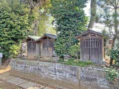 石川菅原神社境内社子安、金刀比羅、諏訪