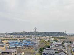 角来八幡神社よりの遠景