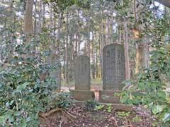 宮本山王神社境内出羽三山石塔