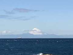 浜の鳥居より望む富士山