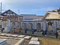 下市場八坂神社境内観音像と石祠