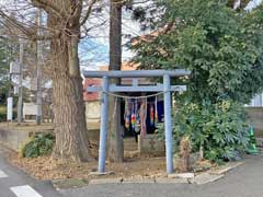 萱田下時平神社境内道祖神