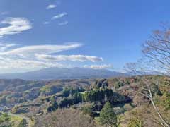 本丸跡より望む安達太良山