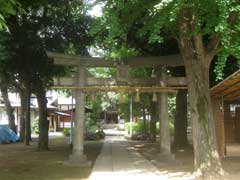 蓮根氷川神社鳥居