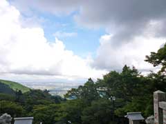 大山阿夫利神社よりの景色