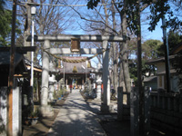 上丸子日枝神社鳥居