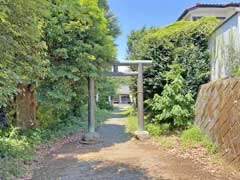 永塚雷電神社鳥居