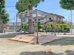 井細田八幡神社境内土俵