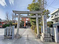 新宿日枝神社明神鳥居