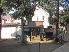 中村八幡神社境内社と猫