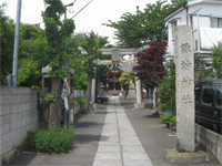 多摩川諏訪神社鳥居