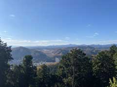 前岩御嶽八幡神社よりの遠景