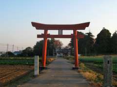 下浅見八幡神社鳥居