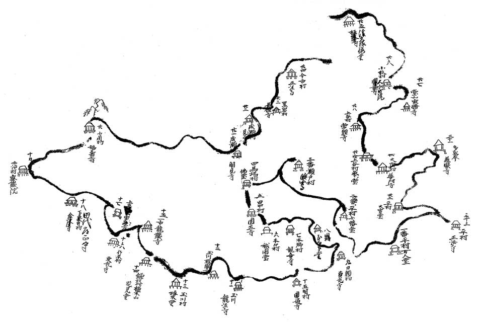 入比板東三十三所観音霊場の順路