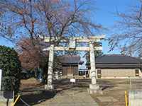 大袋新田氷川神社鳥居