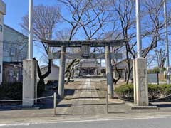 下老袋氷川神社鳥居