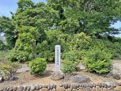 川越城富士見櫓跡と田曲輪門跡石碑
