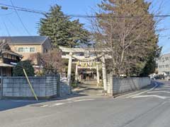 上青木氷川神社鳥居