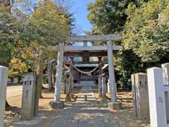 西新井宿氷川神社鳥居