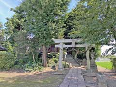 安養寺八幡神社鎮座地