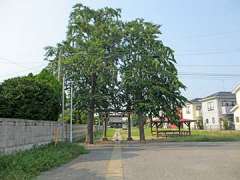 見田方八坂神社境内