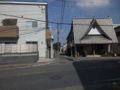 大我井神社遠景参道