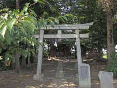 妻沼台白山神社鳥居