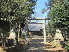 西別府湯殿神社参道