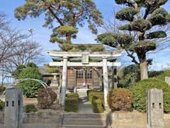 八子新田八幡神社鳥居