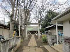 上落合神明神社鳥居