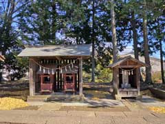 南下新井久伊豆神社境内社八幡、春日、天満宮
