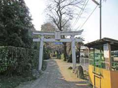 上野田氷川社鳥居