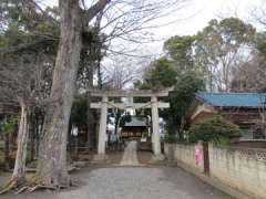 内谷氷川社鳥居