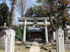 西遊馬氷川神社鳥居