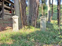 赤尾白山神社境内社小御岳磐長姫大神、富士浅間大神