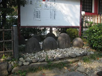 市谷亀ヶ岡八幡神社力石