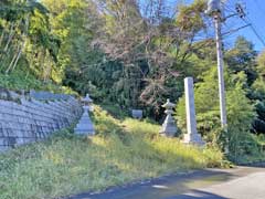 加住町神明神社参道