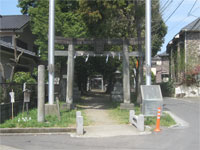 稲城青渭神社鳥居