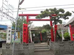 鶴見神明社鳥居